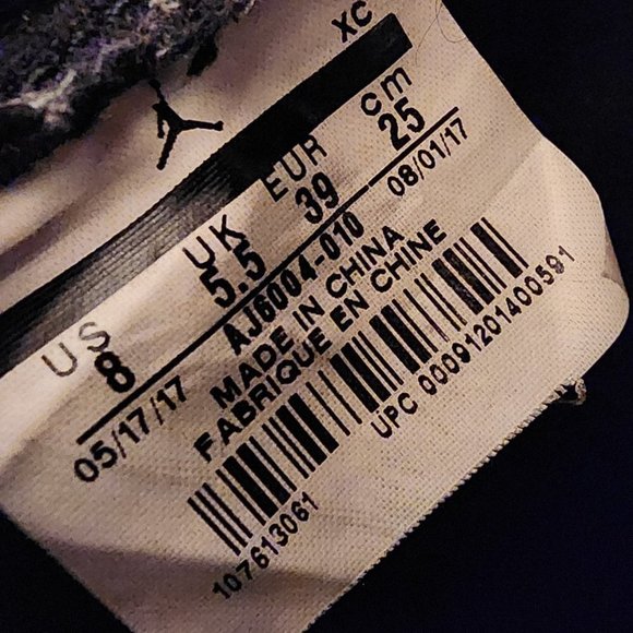 Nike Air Jordan 1 Retro Low NS Black Python Suede Leather Sneakers Women's 8 - Picture 9 of 10